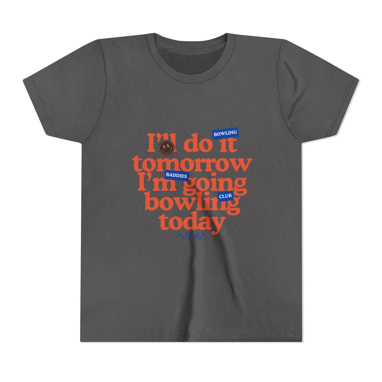 "I'll Do It Tomorrow, I'm Going Bowling Today" Kids Tee