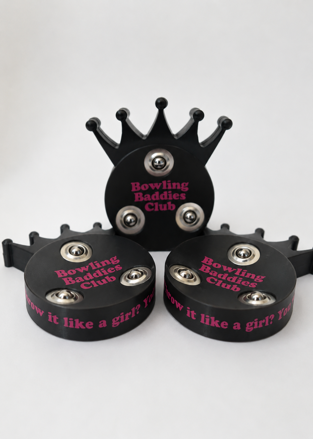 Bowling Baddies Club Crown Ball Spinner and Ball Cups