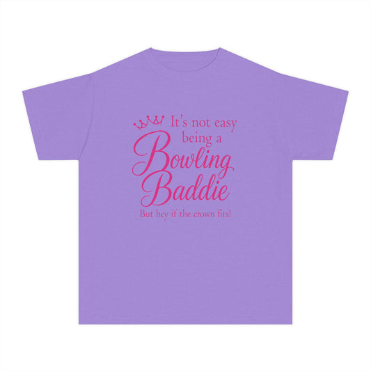 It's not Easy Being a bowling Baddie Youth Tee