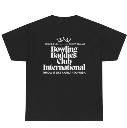 Bowling Baddies Club International Tee
