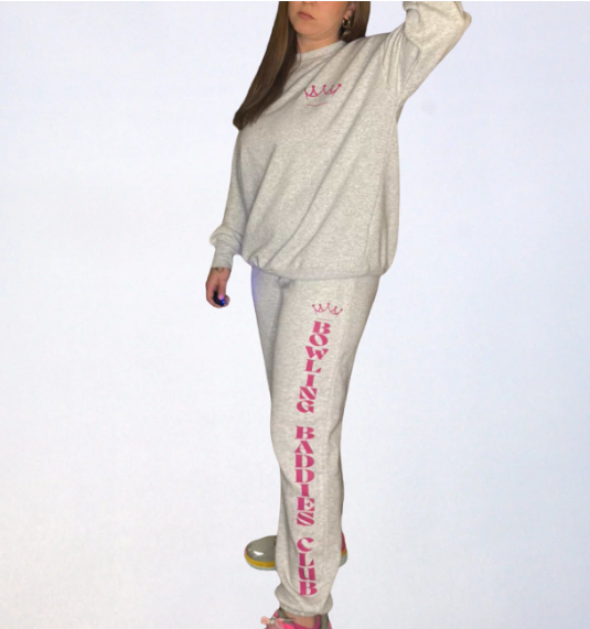 Bowling Baddies Club Sweatshirt and Joggers Matching Set - Christmas sale